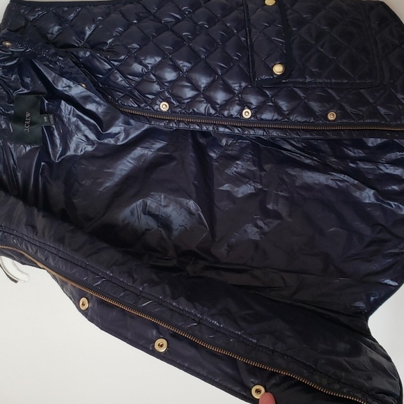 J. Crew Down Filled Quilted Puffer Vest, Navy Blue, Women's Size XXS. - Picture 5 of 11